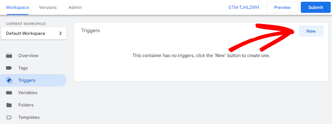 GTM 触发器 - 新按钮