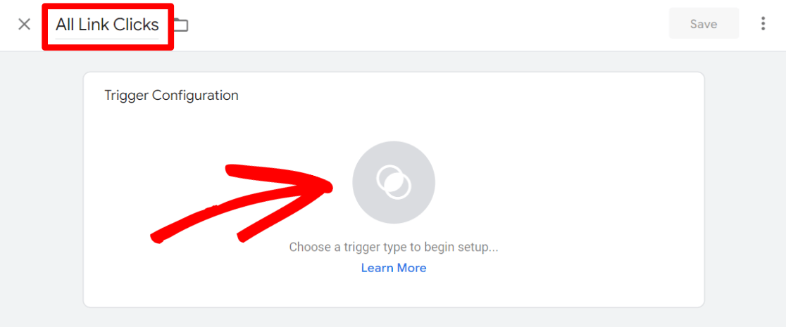 所有链接点击都会在 GTM 中触发