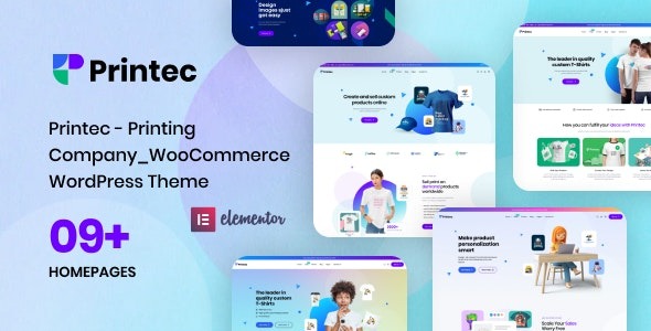 Printec主题 - 印刷打印公司商城WooCommerce WordPress主题