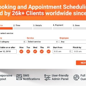 Bookly Pro 预订和计划软件系统