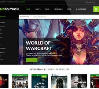 THE POLYGON – THE ULTIMATE WORDPRESS THEME FOR DIGITAL GOODS AND PRO GAMERS 数字产品和专业游戏者的WordPress主题