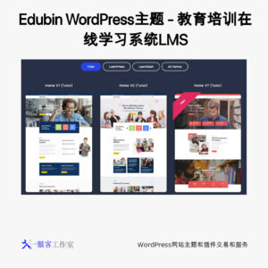 Edubin WordPress主题 - 教育培训在线学习系统LMS