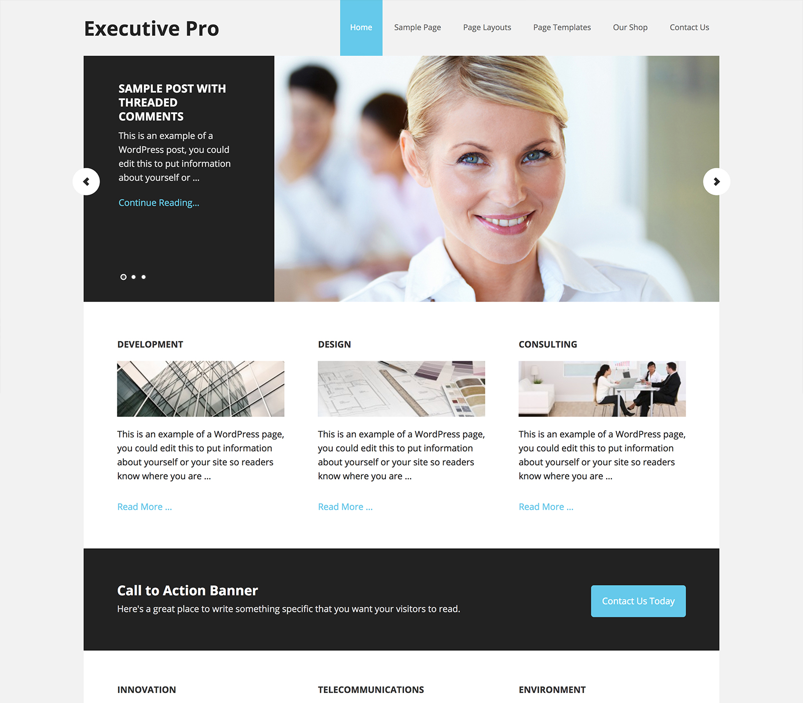 StudioPress Executive Pro Genesis WordPress 主题