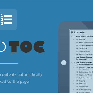 FIXED TOC WORDPRESS PLUGIN
