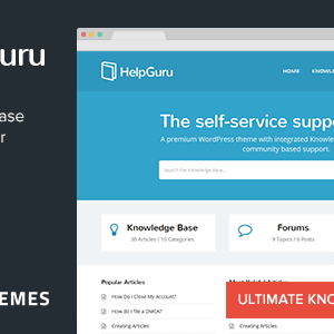 Helpguru – A Self-Service Knowledge Base Wordpress Theme