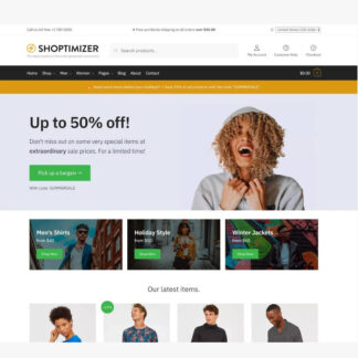 Shoptimizer WordPress上最快的WooCommerce电商平台主题