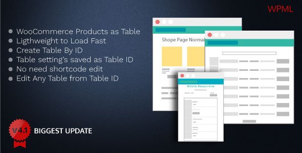 WOO PRODUCT TABLE PRO 商店产品表格专家