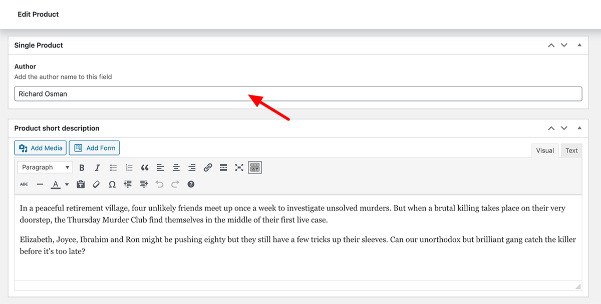 WooCommerce 中的作者字段