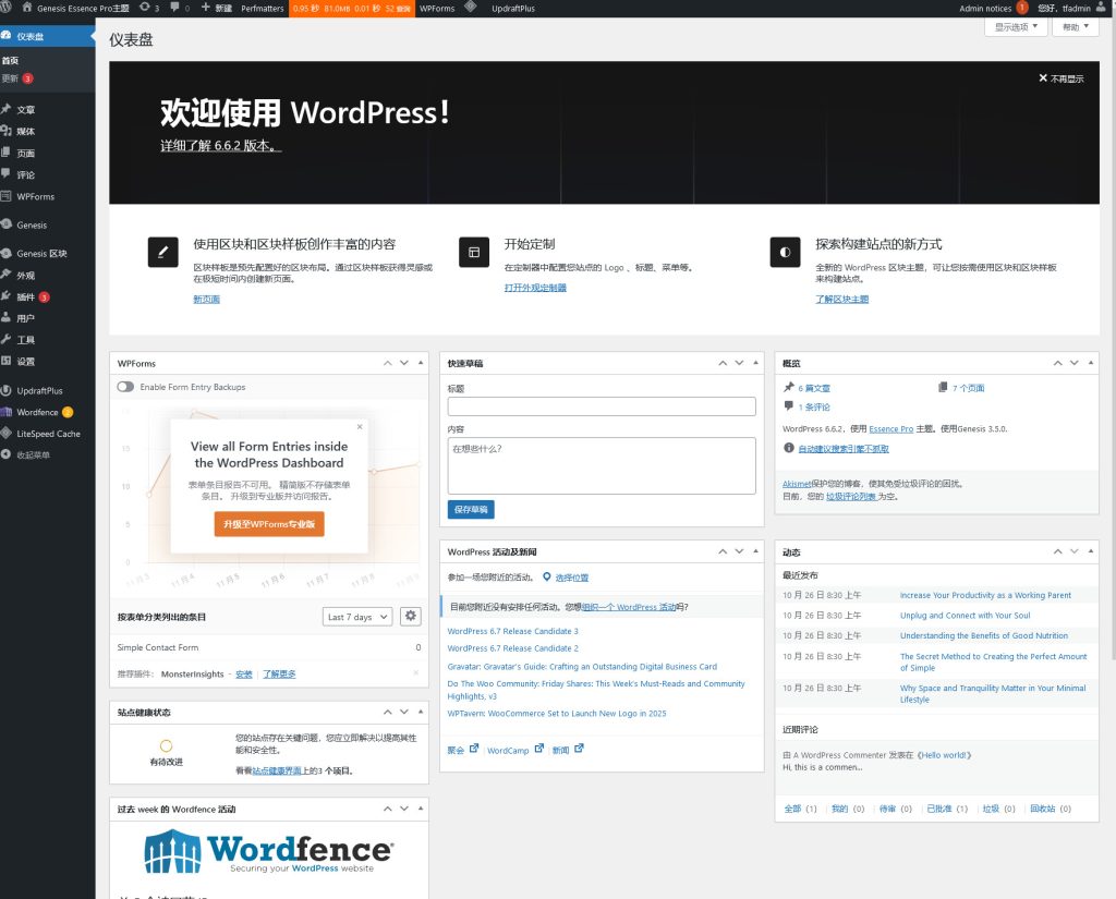 Genesis Essence Pro主题实例镜像