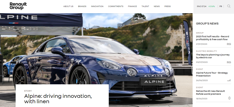 雷诺集团网站首页