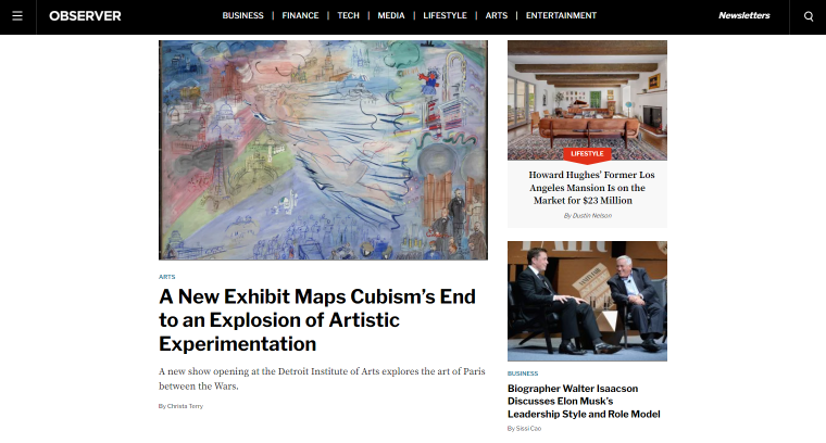 观察者网站主页